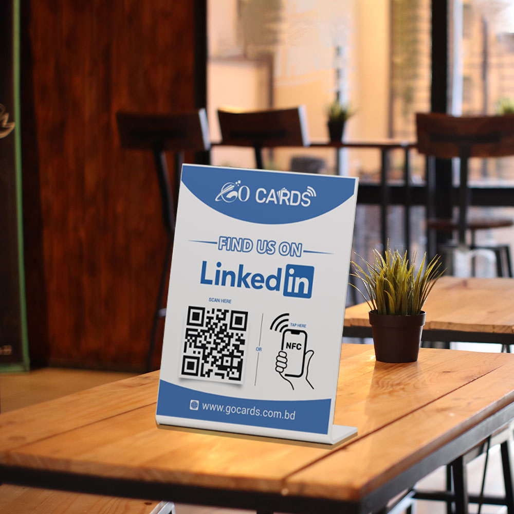 LinkedIn NFC Table Stands for Seamless Networking